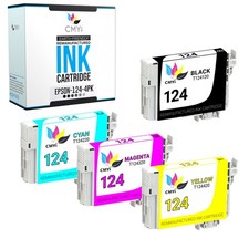 CMYi 4PK Replacement 124 Ink Cartridges for Epson Workforce 320 323 Stylus NX330 picture