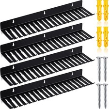 4 Pcs Wall Mountable Cable Hanger Cord Rack Organizer Black Holder with 19 Cable picture