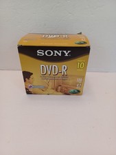 Sony DVD-R 10 Pack Recordable Blank Discs 4.7 GB 120 Min 1-16x NEW In Pkg picture