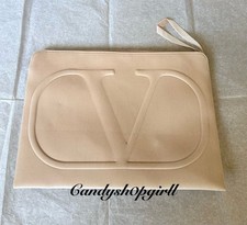 NEW Valentino Beauty Large Nude Laptop Pouch picture