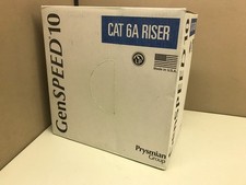 CASE 1000ft Prysmian GenSPEED 10 Cat 6A Riser Cable White 7143801 4pr 23AWG picture