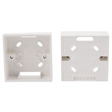 2 Pcs Surface Mount  Back Box White 86mm x 86mm x 34mm picture