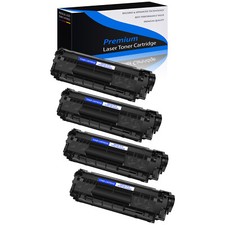 4PK 12A Q2612A Toner Cartridge Compatible for HP LaserJet M1319 M1319f 1018 1020 picture
