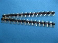 30 pcs Gold Plated 2.54mm 1x40 40pin Breakable Pin Header Male Single Row Strip picture