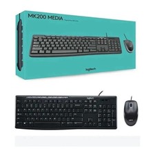Logitech MK200 Wired USB Full Size Keyboard and Mouse Combo New in Box picture