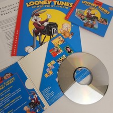 Vtg Looney Tunes Photo Print Studio 1998 PC Computer Software Warner Bros VG B15 picture