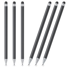 Stylus Pen for Touchscreen, 6 PCS Pencil 2-in-1 High Precision Black picture