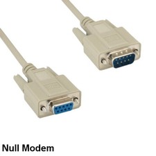 Kentek 25' Null Modem DB9 Male to Female Serial RS232 DTE DATA PC Extension Cord picture