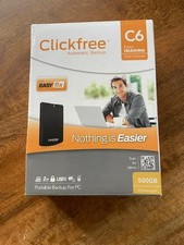 Clickfree Automatic Backup C6 For PC Computer Portable 500GB Storage NEW picture