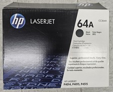 Genuine HP 64A CC364A Black Toner Print Cartridge LaserJet NEW, OPEN PACKAGE picture