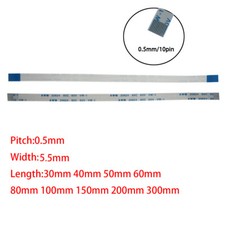 10Pin 0.5mm Pitch FFC FPC Flexible Flat Cable AWM VW-1 20624 80C 60V A B Type picture