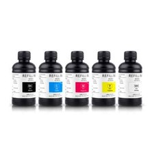 250ML/Bottle CMYK White LED UV Ink for Epson DX5 DX7 R1900 R2000 Rl800 Printer picture