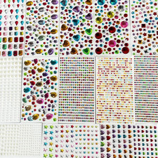 3166PCS Self Adhesive Gem Stickers for Crafts picture