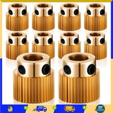 Mudder 10 Pcs Ender 3 Extruder Gear, 40 Teeth Brass Extruder Wheel picture