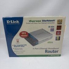 D-Link DI-604 4-Port Ethernet Network Router (Brand New | VTG | Factory Sealed) picture