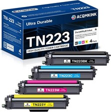 4-Pack Replacement Toner Cartridges TN223 TN-223BK/C/M/Y for Brother HL-L3290CDW picture