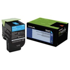 Lexmark 70C10C0 Toner (LEX-701C), 1000 Page-Yield, Cyan picture