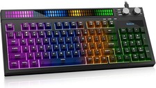 Quiet Gaming Keyboard with Sound-Sync RGB LED Display, 94-Key Wired P... picture