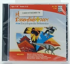 Homework Essentials Plus 2004 Encyclopedia Britannica Win/Mac CD-ROM New & Seale picture