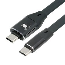 CY USB-C Type-C Male to Male USB 3.1 10Gbps & TF Micro-SD Card Reader picture
