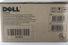 YTVTC Original OEM Dell Toner Cartridge, Black Genuine Sealed picture
