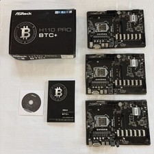 Lot of 3 ASRock H110 Pro BTC+ 13-GPU Mining Motherboards LGA1151 Untested picture