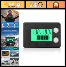 Waterproof Battery Monitor 12V-72V, LCD Capacity Tester for Car, RV, Golf Cart, picture