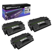SPEEDY 3PK Replacement for HP 80X Toner Cartridge CF280X 80A CF280A HY Black picture
