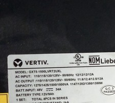 Vertiv Liebert 1500VA 1350W Tower Double-Conversion Online 120V GXT5-1500LVRT... picture