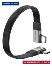 90 Degree USB4 Cable Short 5in Right Angle USB C Cable | 80Gbps Data Transfer/24 picture