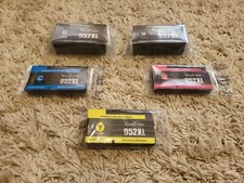 VALUETONER High Yield Ink Cartridge 952XL Yellow Cyan Magenta + 2 Blacks 5 pk HP picture