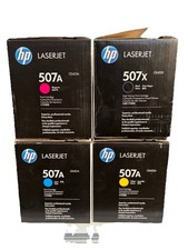 Lot of 4 HP 507 Toner Set CE400A CE401A CE402A CE403A- Please Read Description picture
