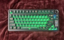 Brand New AULA S75 Pro Mechanical Keyboard – Slytherin Harry Potter Keycap Set picture