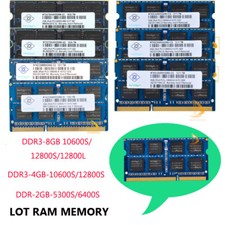 LOT Nanya 8GB 4GB 2GB DDR3/DDR2 12800L 12800S/10600S 6400S 5300S Memory RAM Test picture
