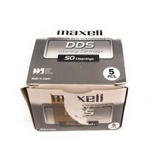 NEW Lot of 5 Maxell DDS Cleaning Cartridge 50 Cleanings DAT DDS1 DDS2 DDS3 DDS4 picture