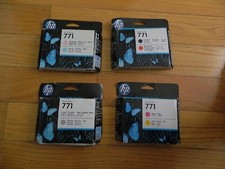 2021 GENUINE SET 4 HP 771 PRINTHEADS DESIGNJET Z6200 CE017A CE018A CE019A CE020A picture