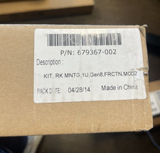 HP RAIL KIT 1U FRICTION QUICK DEPLOYMENT RAIL SYSTEM (679367-002) picture