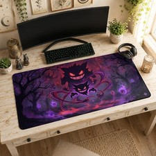 Gengar Pokemon Ghost Type Dark 634252 Gaming Desk Mat Mouse Pad picture