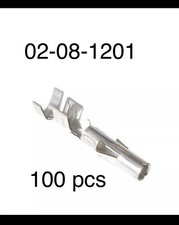 100 Pcs NEW Pin Female Molex Connector Pins 02-08-1201, Series 8980, 0.0825