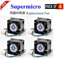 4x Replacement Fans for Supermicro FAN-0147L4 40x28mm 4-Pin PWM Axial Fan picture