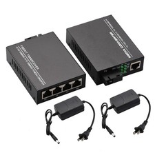 10/100/1000Mbps 1Port&4Ports Ethernet to Fiber Optic Media Converter Single Mode picture