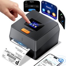 Phomemo D420D 4x6 Bluetooth Thermal Label Printer Touchscreen Black - New in Box picture