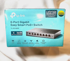 TP-LINK TL-SG108PE 8-Port Gigabit Easy Smart Managed PoE+ Switch 4-Port 64W picture