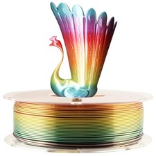Silk Shiny Fast Color Gradient Rainbow 3D Printer PLA Filament 1.75mm 1kg 2.2lbs picture