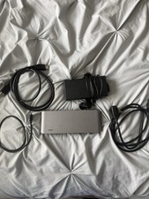 Elgato Silver USB-C Docking Station HDMI Ethernet w/ Cables & Adapter picture