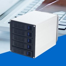 Hard Drive Enclosure Internal 5-Bay Hot Swap Bay Mobile Rack for 5 x SATA 3.5