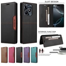Leather Magnetic Wallet Cover  Case For OPPO Realme 12 13 Narzo 70 Reno 12 C15 picture