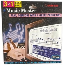 Micro Star Music Master IBM PC 3.5 Inch Disk 1992 Vintage Music Software picture