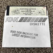 WARP SPEED SOFTWARE - Atari 400/800 Happy Computer Software 5.25