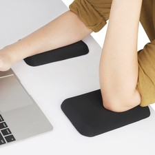 Leolee Elbow Rest Pads for Desk, Black Ergonomic Arm Medium, Black-2pcs picture